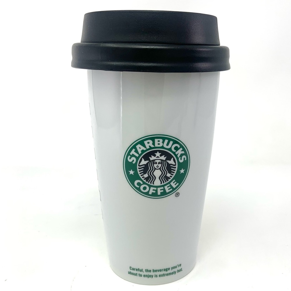 Starbucks 2009 Ceramic Tumbler with Locking Lid